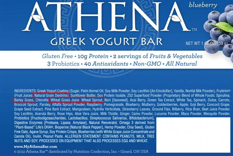 Athena Bar Label
